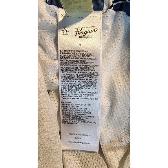 ORIGINAL‎ PENGUIN Palm Leaf Swim Shorts BARELY BLUE Size M - Picture 5 of 6